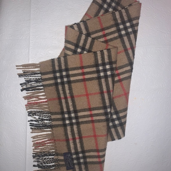 Burberrys 100% Cashmere Vintage Nova Check Scarf - Picture 3 of 10